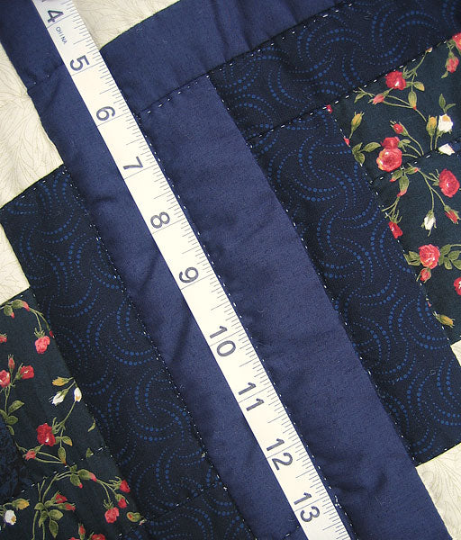 Starry Log Cabin Amish Quilt 96x109
