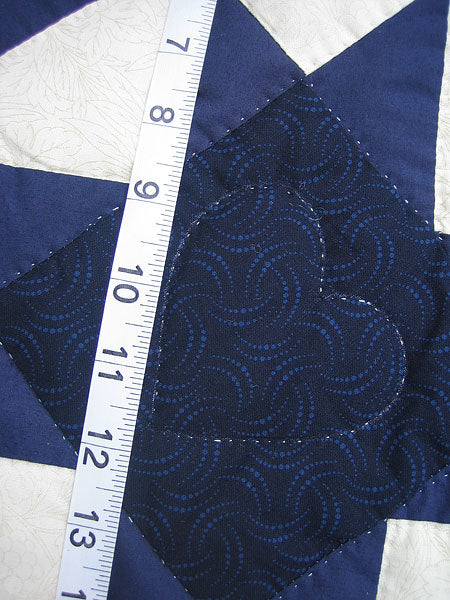 Starry Log Cabin Amish Quilt 96x109