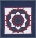 Broken Star Burst Patchwork Amish Quilt 101x111