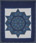 Completed Broken Star Amish Quilt 95x115