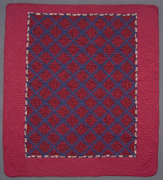 Diamond Cut Patchwork Amish Quilt 102x114
