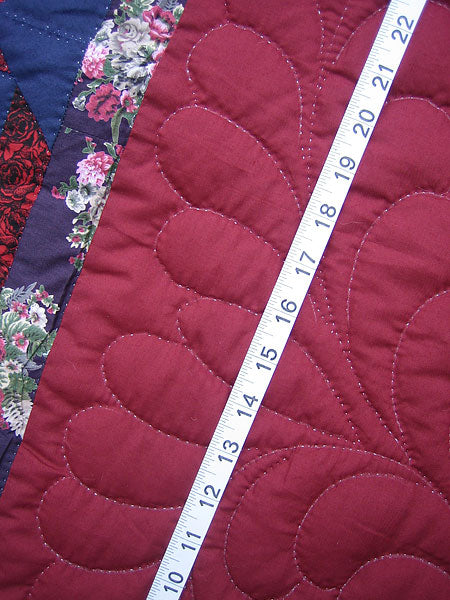 Diamond Cut Patchwork Amish Quilt 102x114