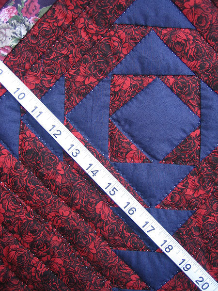 Diamond Cut Patchwork Amish Quilt 102x114