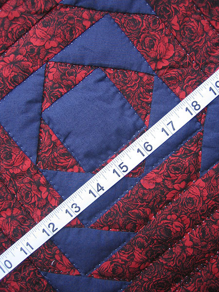 Diamond Cut Patchwork Amish Quilt 102x114