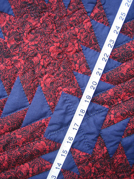 Diamond Cut Patchwork Amish Quilt 102x114