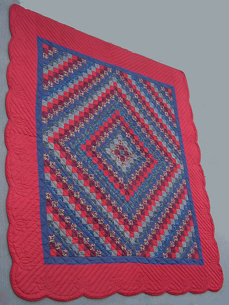Trip Around World Patchwork Amish Quilt 100x114