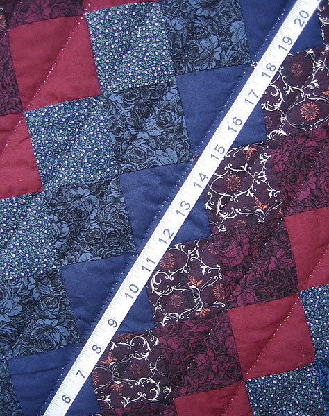 Trip Around World Patchwork Amish Quilt 100x114