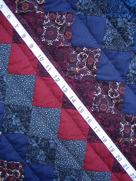 Trip Around World Patchwork Amish Quilt 100x114