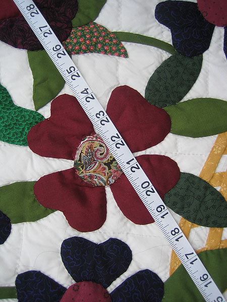 Victorian Flower Basket Commons Amish Quilt 95x107