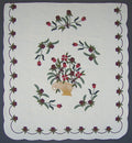 Victorian Flower Basket Amish Quilt 103x113
