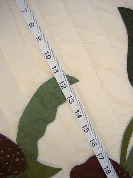 Victorian Flower Basket Amish Quilt 103x113
