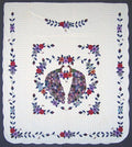 Batik Peacock Applique Amish Quilt 101x113