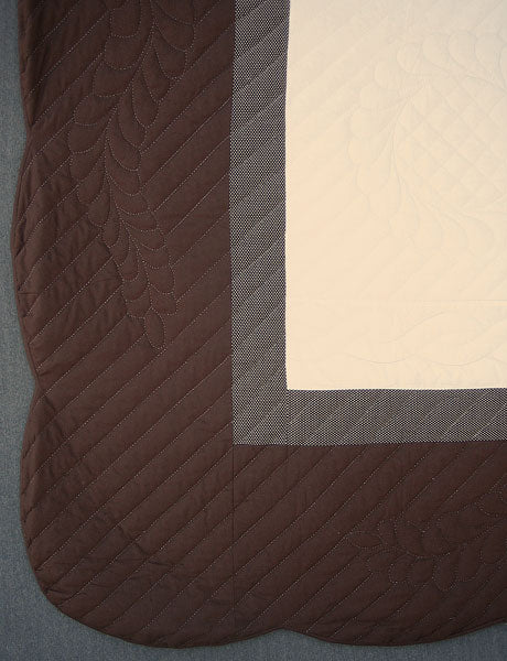 Scrappy Lone Star Amish Quilt 104x116