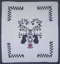 Dutch Peacock Tree Applique Amish Quilt 104x112