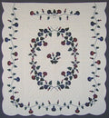 Morning Glory Applique Amish Quilt 103x112