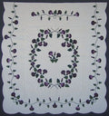 Morning Glory Applique Amish Quilt 103x111