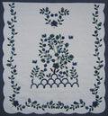 Tree Life Applique Amish Quilt 102x111