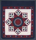 Framed Improved Lone Star Amish Quilt 103x113