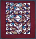 Rainbow Through Window Amish Quilt 102x112