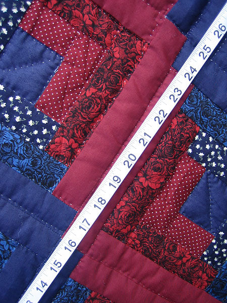 Log Cabin Star Patchwork Amish Quilt 102x117