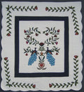 Peacock Applique Amish Quilt 103x111