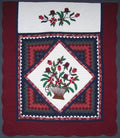 Flower Basket Common Applique Amish Quilt 93x108