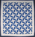 Ocean Waves Patchwork Amish Quilt 89x96