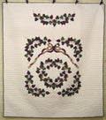 Vineyard Grapes Applique Amish Quilt 97x111