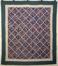 Postage Stamp Patchwork Amish Quilt 94x108