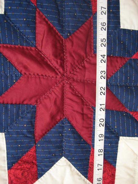 Star in Galaxy Amish Quilt 104x114