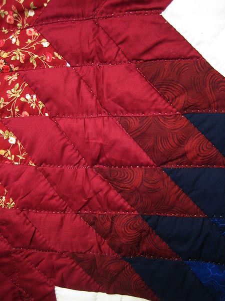 Star in Galaxy Amish Quilt 104x114