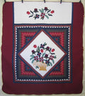 Victorian Basket Commons Applique Amish Quilt 101x114