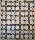 Double Wedding Ring Amish Quilt 94x107