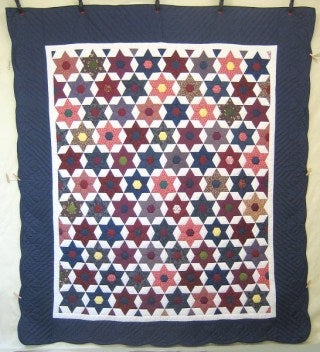 Galaxy Stars Patchwork Amish Quilt 99x115
