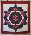Broken Fan Star Amish Quilt 101x113