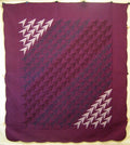 Turkey Tracks Patchwork Amish Quilt 106x118
