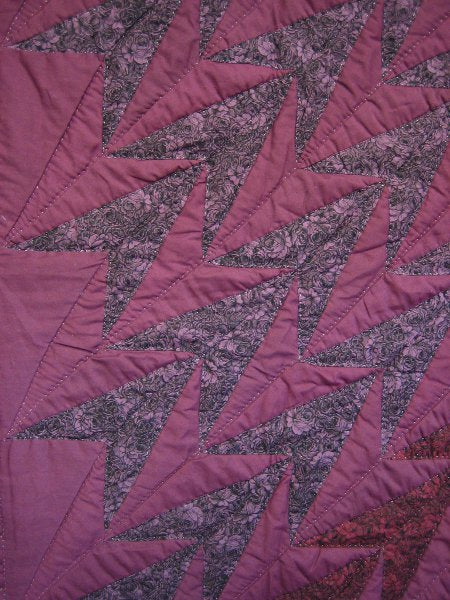 Turkey Tracks Patchwork Amish Quilt 106x118