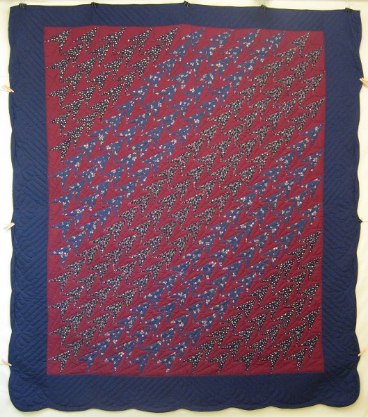 Turkey Wildflowers Patchwork Amish Quilt 101x115