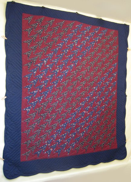 Turkey Wildflowers Patchwork Amish Quilt 101x115