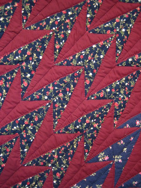 Turkey Wildflowers Patchwork Amish Quilt 101x115