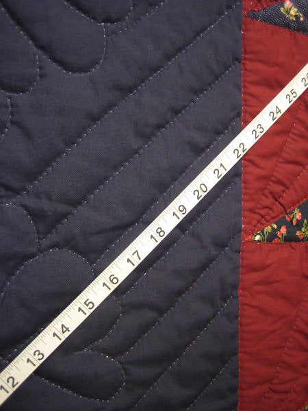 Turkey Wildflowers Patchwork Amish Quilt 101x115