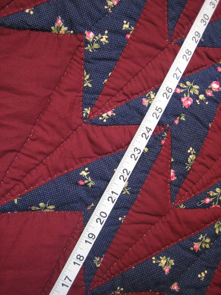 Turkey Wildflowers Patchwork Amish Quilt 101x115