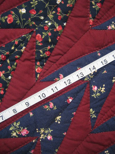Turkey Wildflowers Patchwork Amish Quilt 101x115