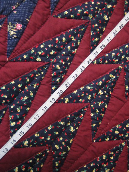 Turkey Wildflowers Patchwork Amish Quilt 101x115