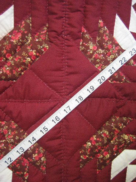 Pineapple Patchwork Amish Quilt 99x113