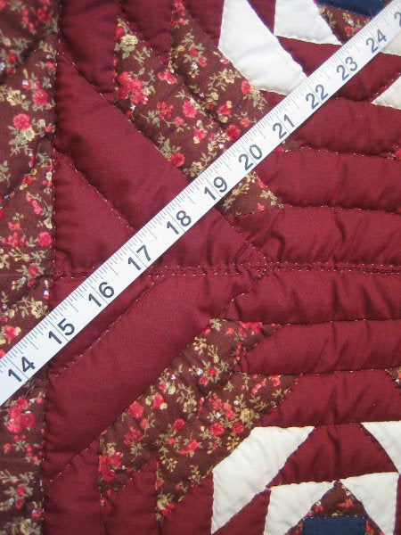 Pineapple Patchwork Amish Quilt 99x113