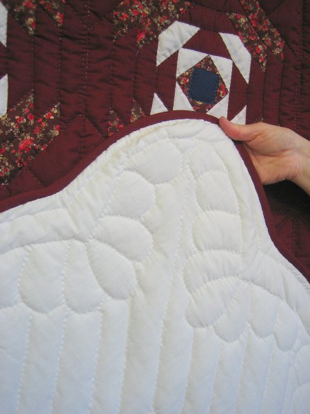 Pineapple Patchwork Amish Quilt 99x113