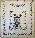 Basket Flowers Applique Amish Quilt 105x110