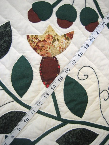 Tree Life Applique Amish Quilt 103x113