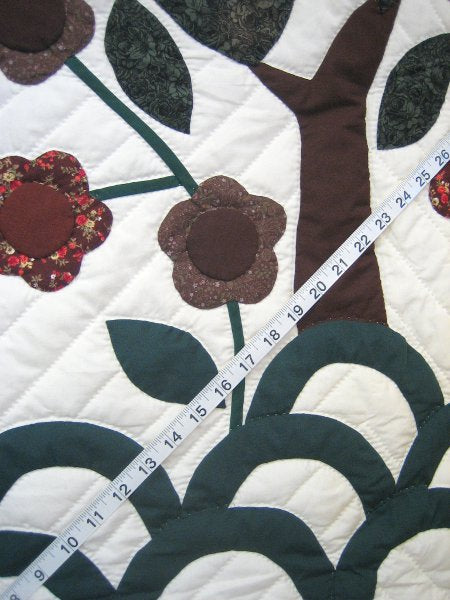 Tree Life Applique Amish Quilt 103x113